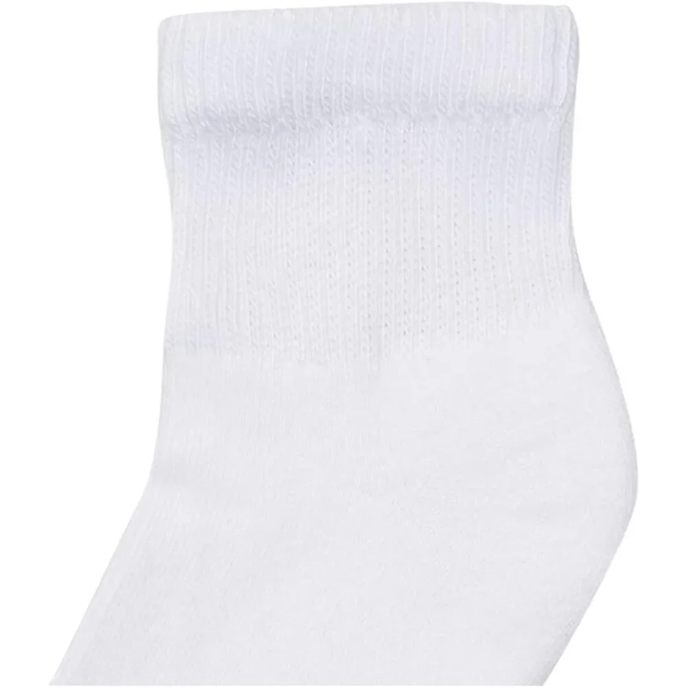 Hanes Women's White Polyester Comfort Toe Seamed Ankle Stretch Socks pack of 6